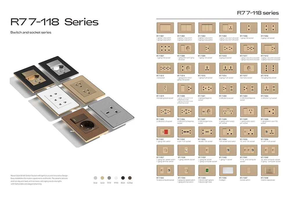 2026 New Kazakhstan Home Lighting Switch -R77 Series