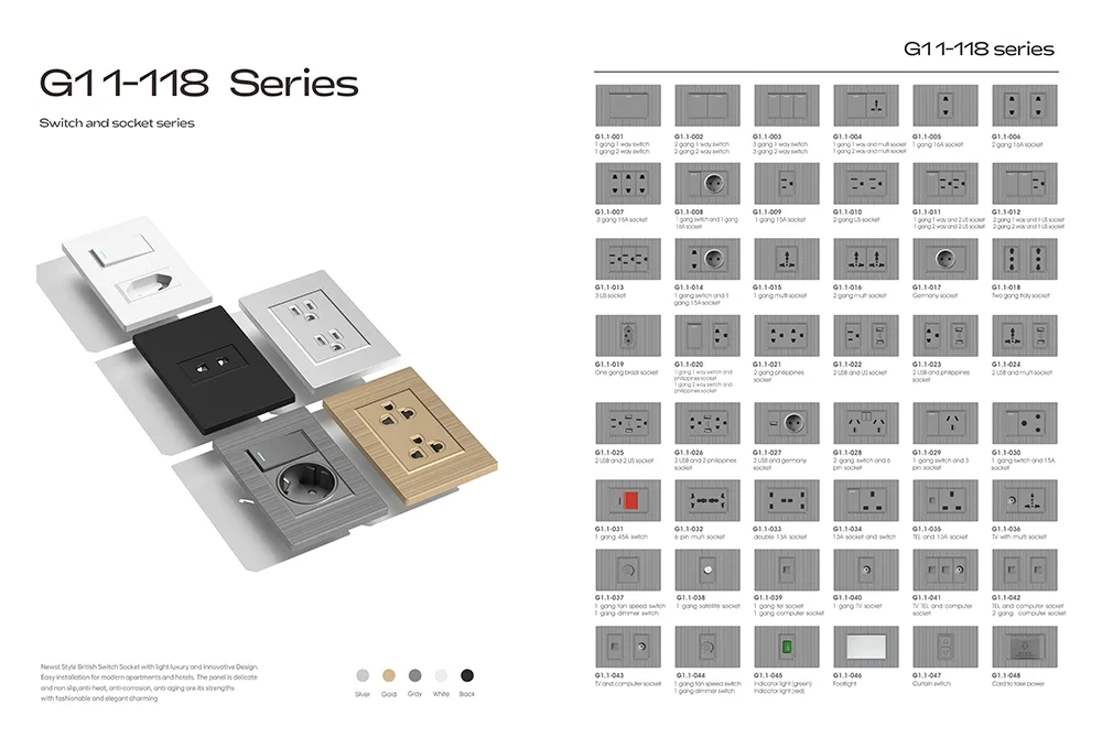 2026 Hot Selling Central Asia Electric Wall Switch -G11 Series