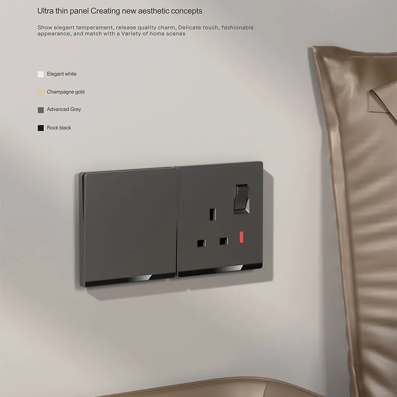 Ultra-Thin 13A Lighting Switch Socket-T6 Series - Image 3 Ultra-Thin 13A Lighting Switch Socket-T6 Series - Image 3