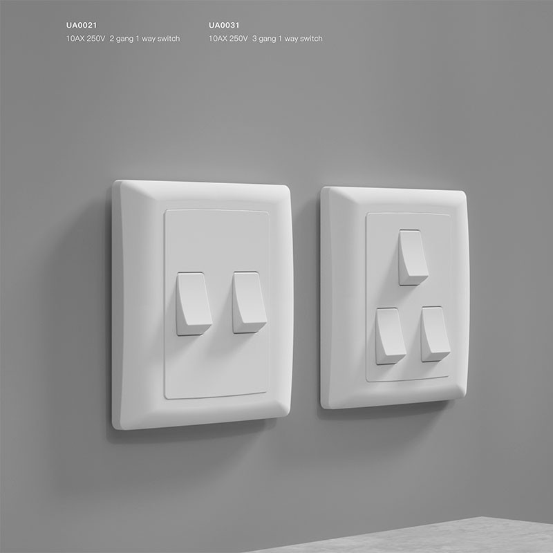 2 Gang Wall Switch Wall Switch-UA Series 2 Gang Wall Switch Wall Switch-UA Series - Image 1