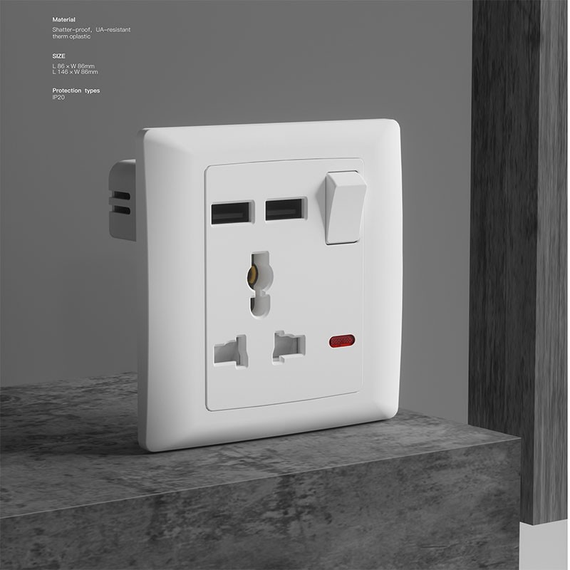 2 Gang Wall Switch Wall Switch-UA Series - Image 5 2 Gang Wall Switch Wall Switch-UA Series - Image 5