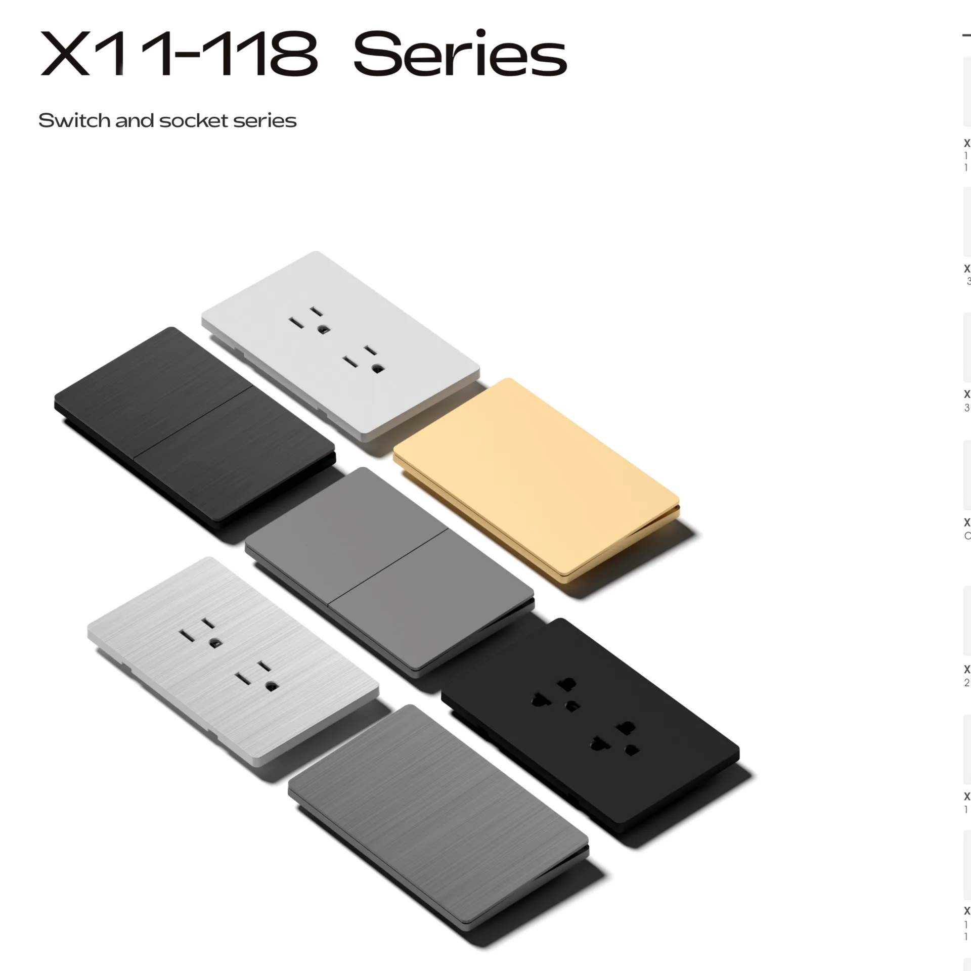 China Supplier 2026 New 118 Wall Switch Socket -X11 Series China Supplier 2026 New 118 Wall Switch Socket -X11 Series - Image 1