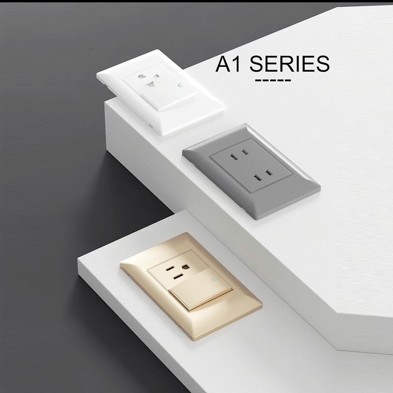 US Standard Wall Switch Socket-A1 Series US Standard Wall Switch Socket-A1 Series - Image 1