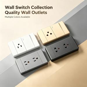 Home Electric Wall Socket Light Switch PC Panel -B2 Series