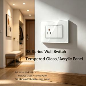 Mordern 118 Series American Wall Switch for Bedroom, Living Room, Hotel, Office-B8 Series
