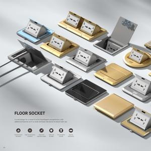 Pop Up Floor Socket Stainless Steel Hidden Ground Socket for Office