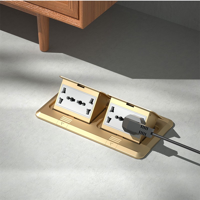 Pop Up Floor Socket Stainless Steel Hidden Ground Socket for Office - Image 4 Pop Up Floor Socket Stainless Steel Hidden Ground Socket for Office - Image 4