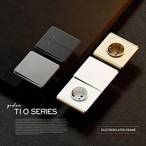2026 New Design Electroplated border Electric Wall Switch Socket-T10 Series