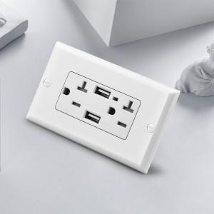118 Type US Standard Dual 3 Pin USB Electric wall lighting switch